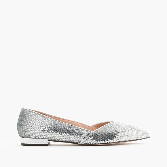 J. Crew Women's Gwen Flats with Glittery Sequins - Picture 3 of 3